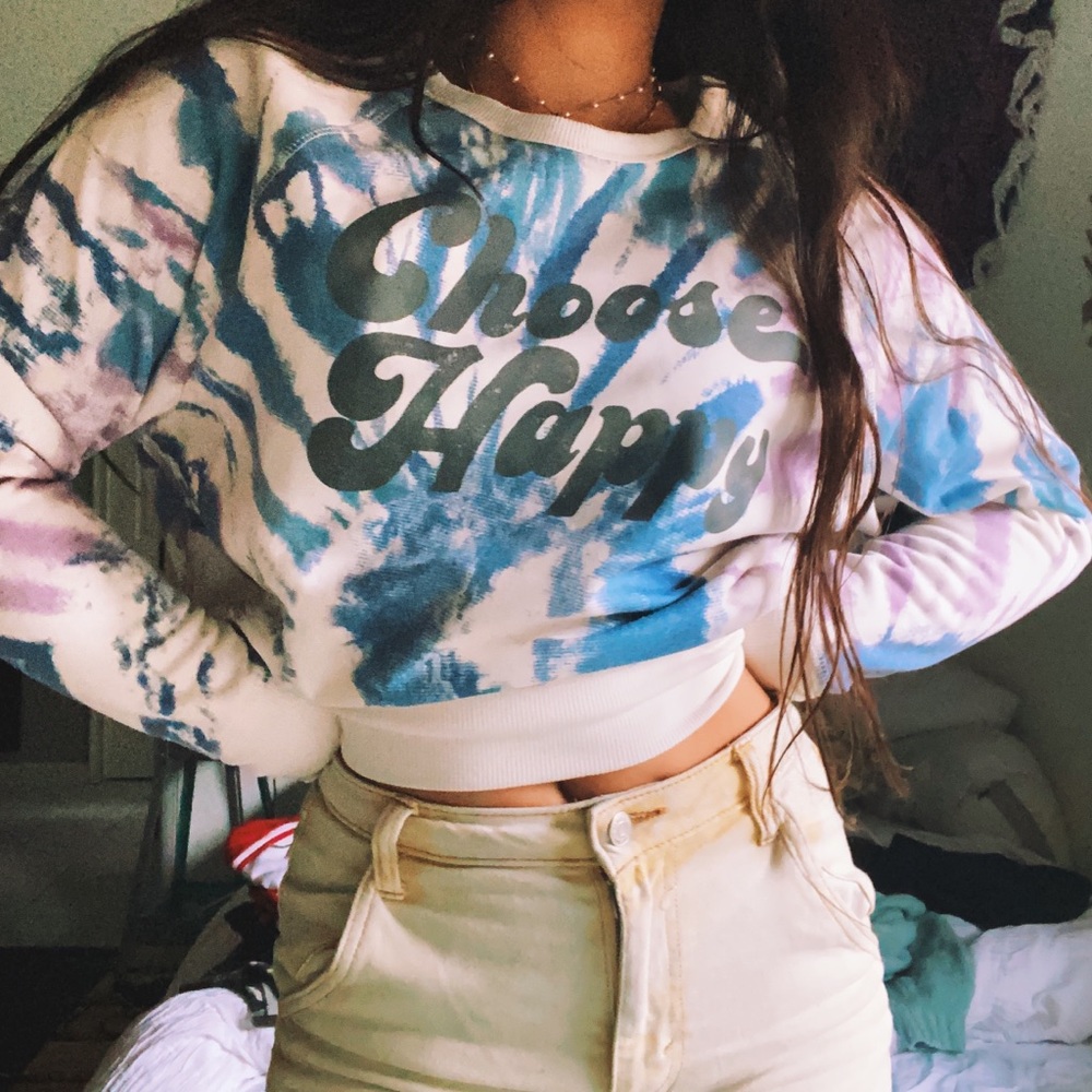 tie dye sweater